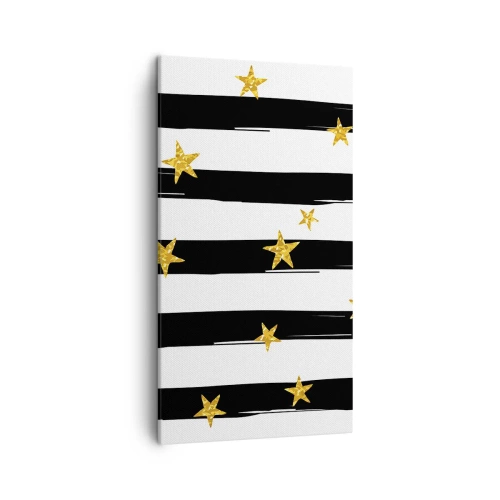 Canvastavla - Bild på duk - Alla är vi födda under lycklig stjärna - 45x80 cm