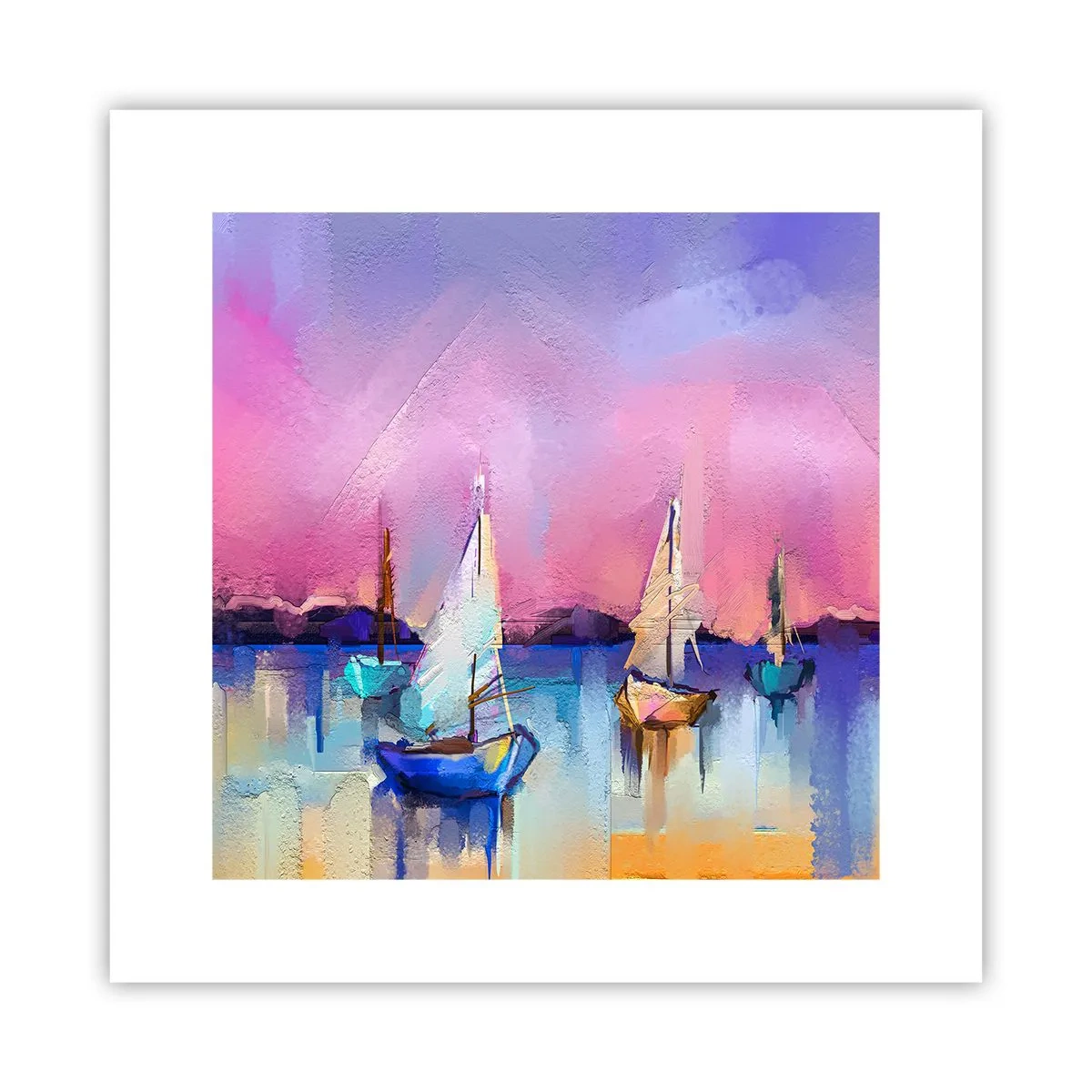 Affisch - Riktning: öppet vatten - 30x30 cm