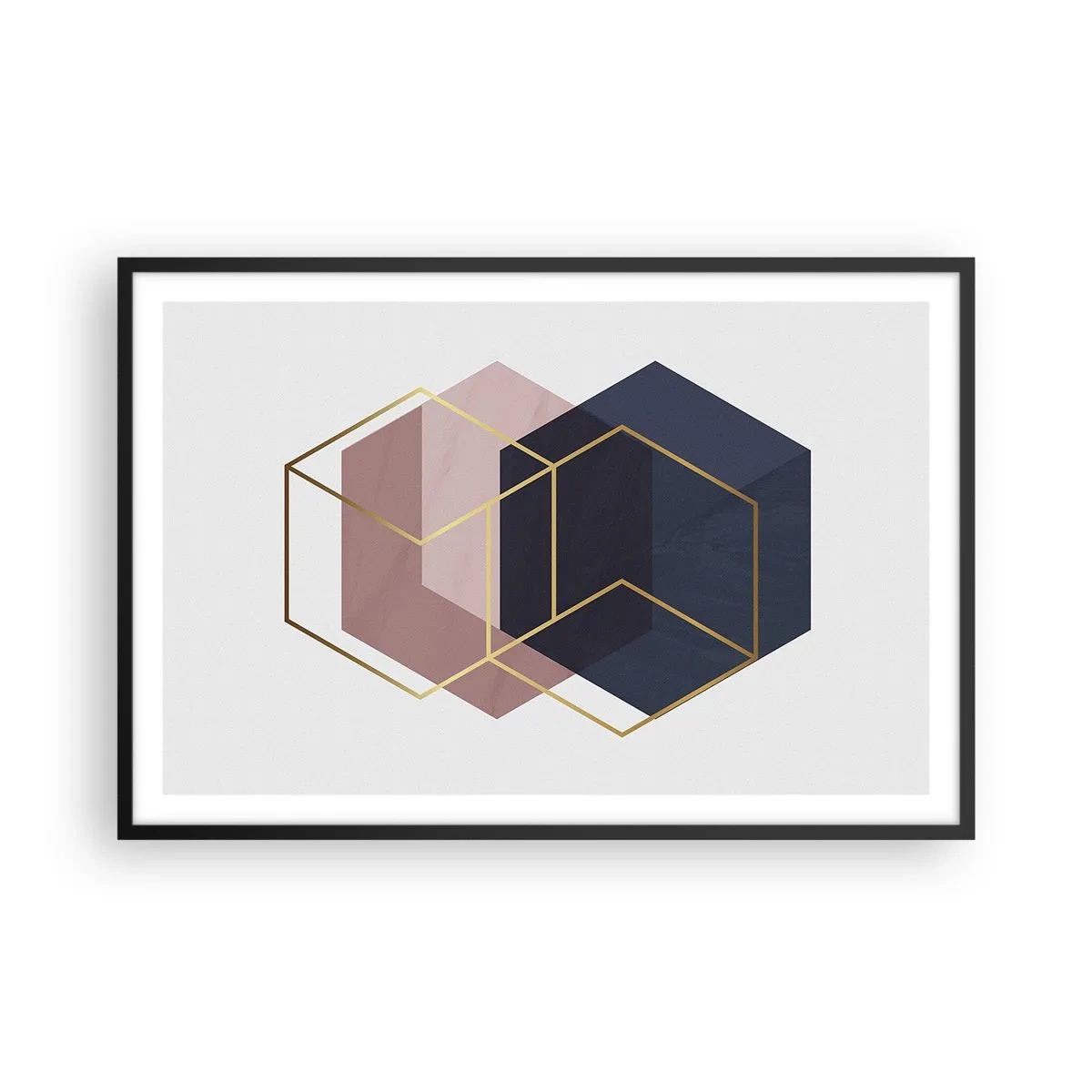 Affisch i svart ram - Enkelhetens styrka - 91x61 cm