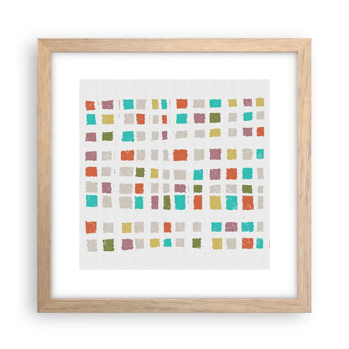 Affisch i ram av ljusek - Ett okänt spel - 30x30 cm