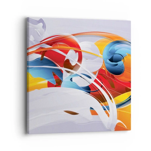 Canvastavla - Bild på duk - Elementens dans - 40x40 cm