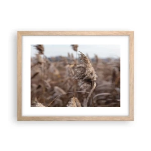 Affisch i ram av ljusek - Dags att flyga bort med vinden - 40x30 cm