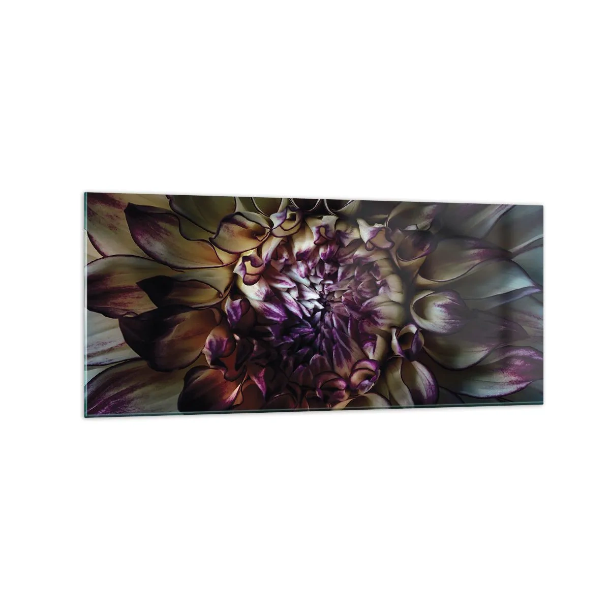 Glastavla - Bild på glas - Blommande ungdom - 120x50 cm