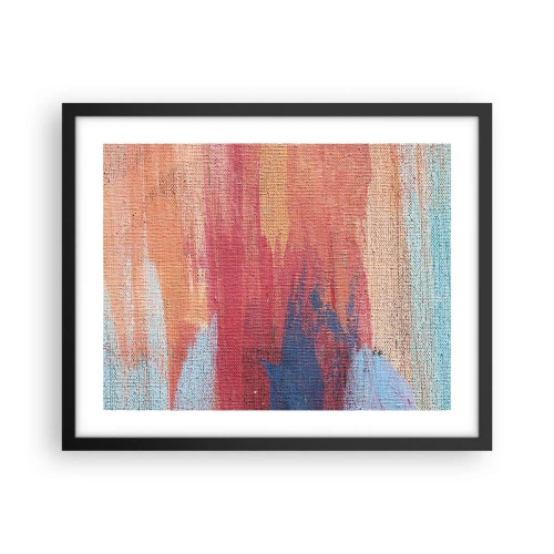 Affisch i svart ram - Rinnande regnbåge - 50x40 cm