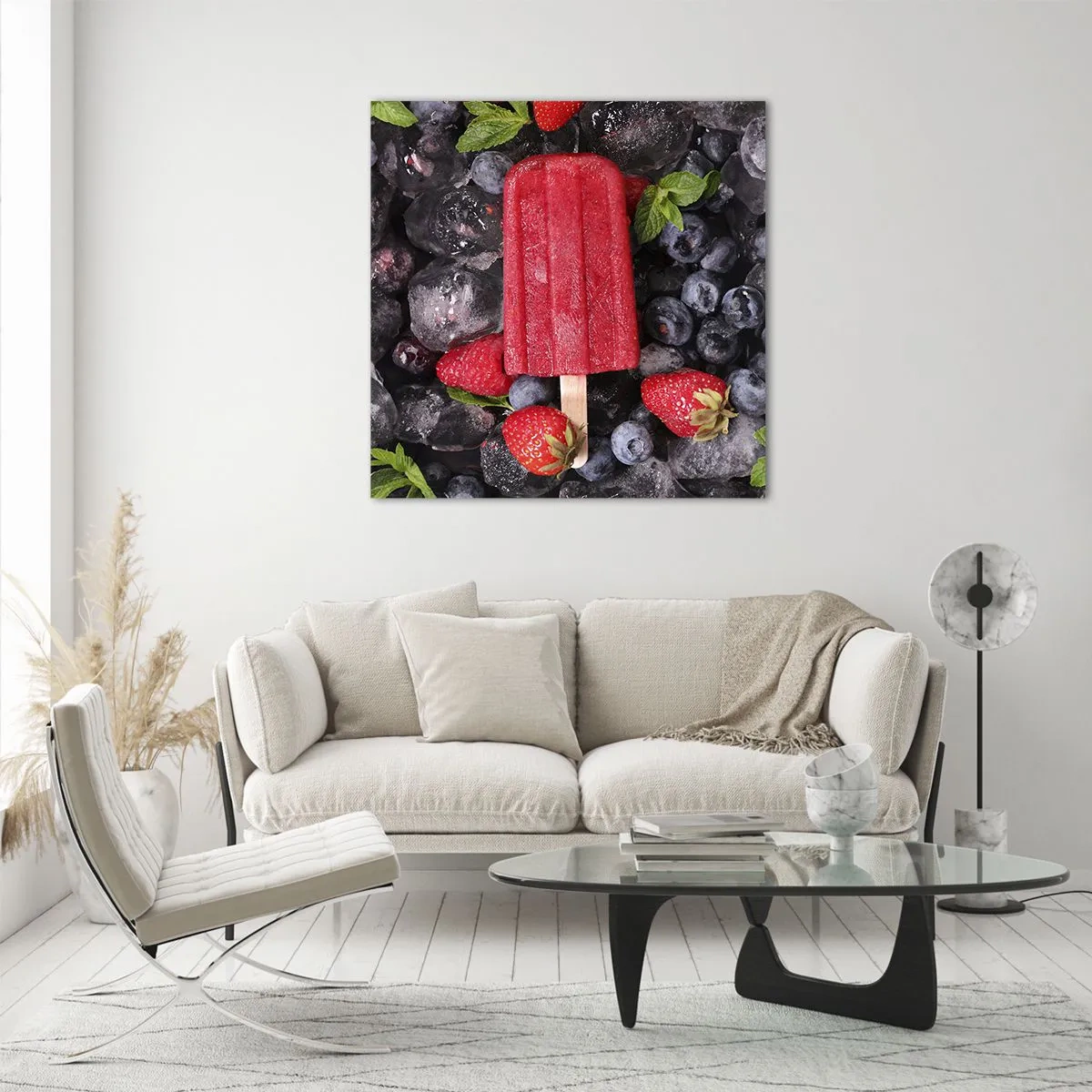 Glastavla - Bild på glas - En smak av varm sommar - 30x30 cm