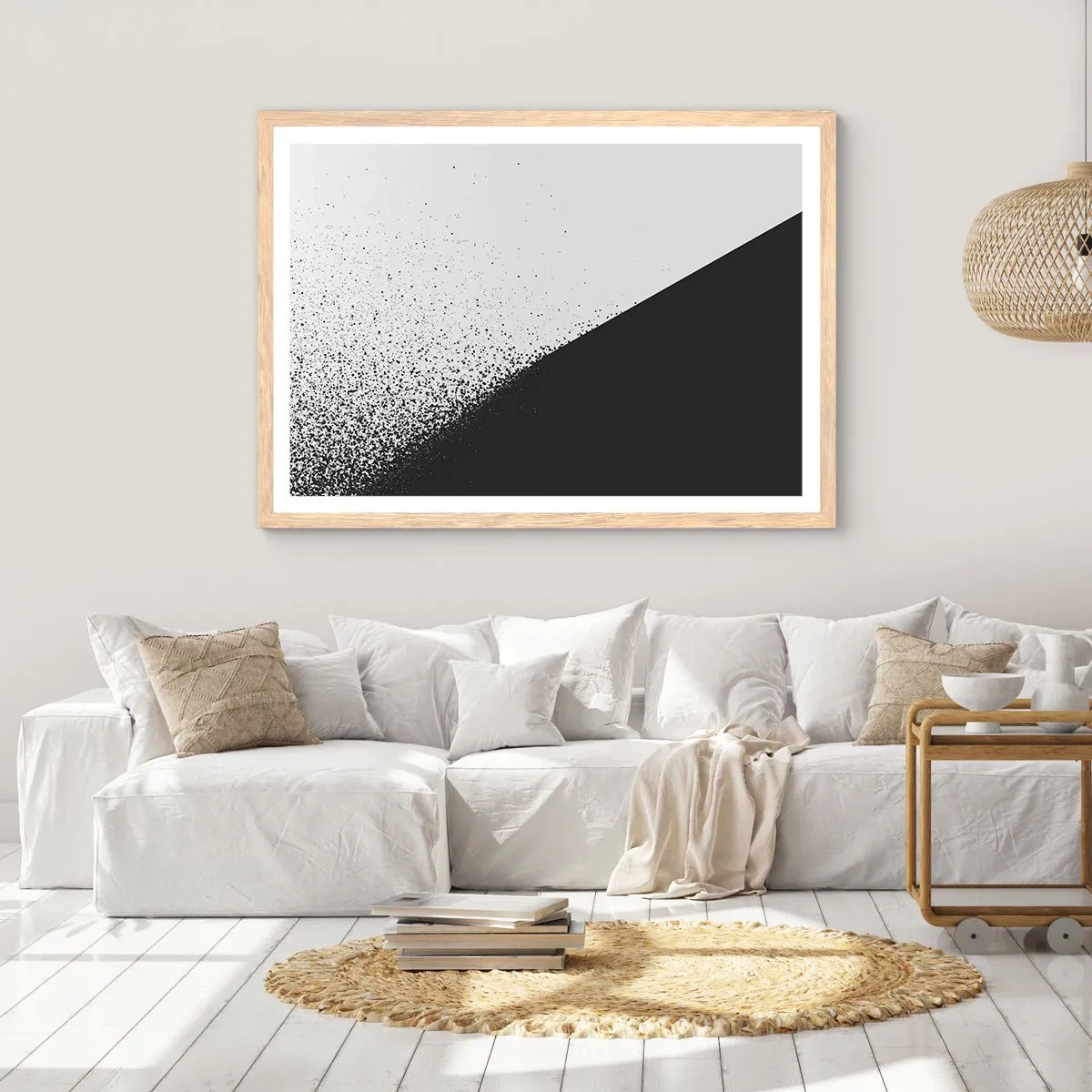 Affisch i ram av ljusek - Snabbare, mer - 91x61 cm