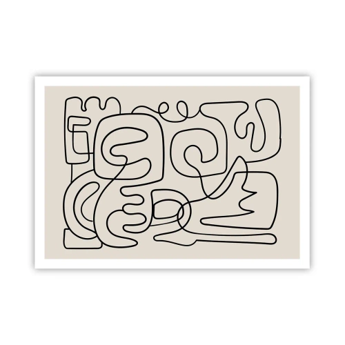 Affisch - Följ spåret - 100x70 cm