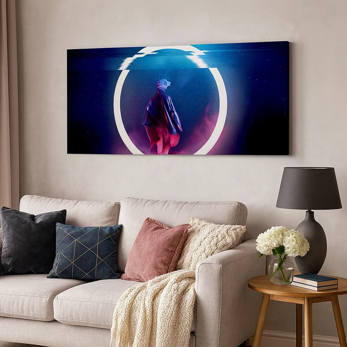 Canvastavla - Bild på duk - Mellan världar - 30x30 cm