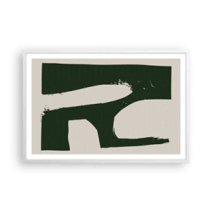 Affisch i vit ram - Vikar av vitt - 91x61 cm