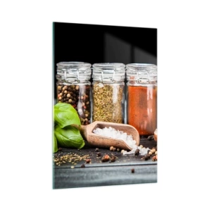 Glastavla - Bild på glas - Så att livet har smak - 50x70 cm