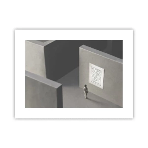 Affisch - Men var är jag? - 40x30 cm