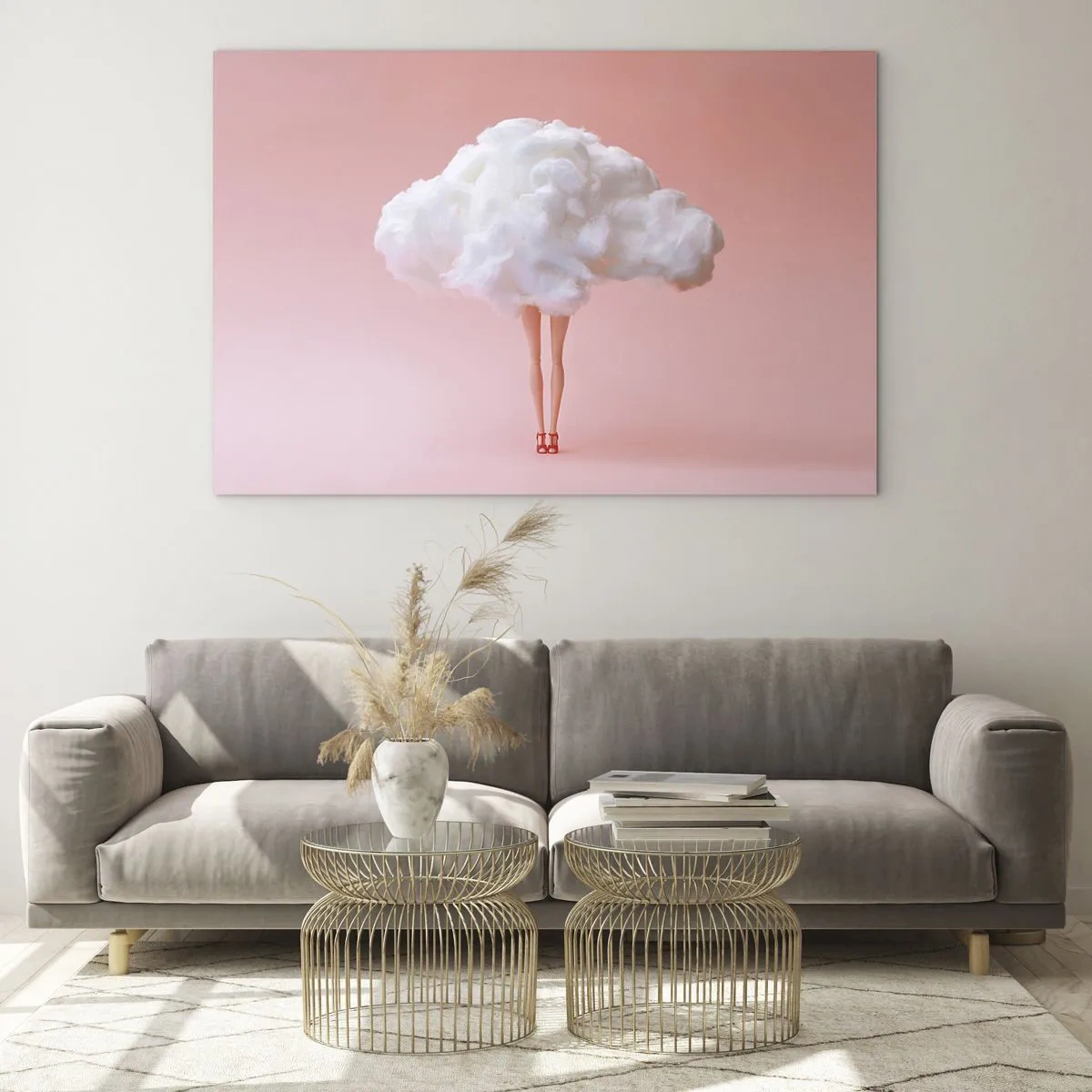 Glastavla - Bild på glas - Söt utfästelse - 100x70 cm
