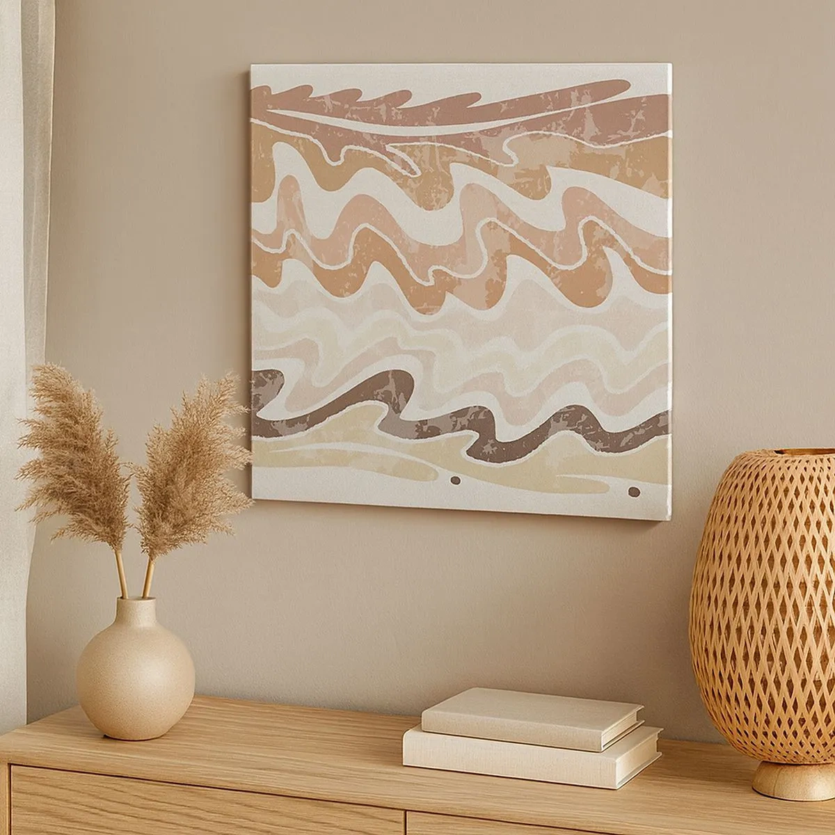 Canvastavla - Bild på duk - Bra energi - bra känslor - 30x30 cm