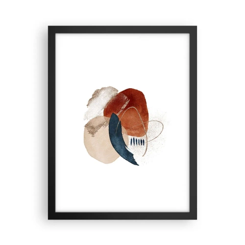 Affisch i svart ram - Oval komposition - 30x40 cm