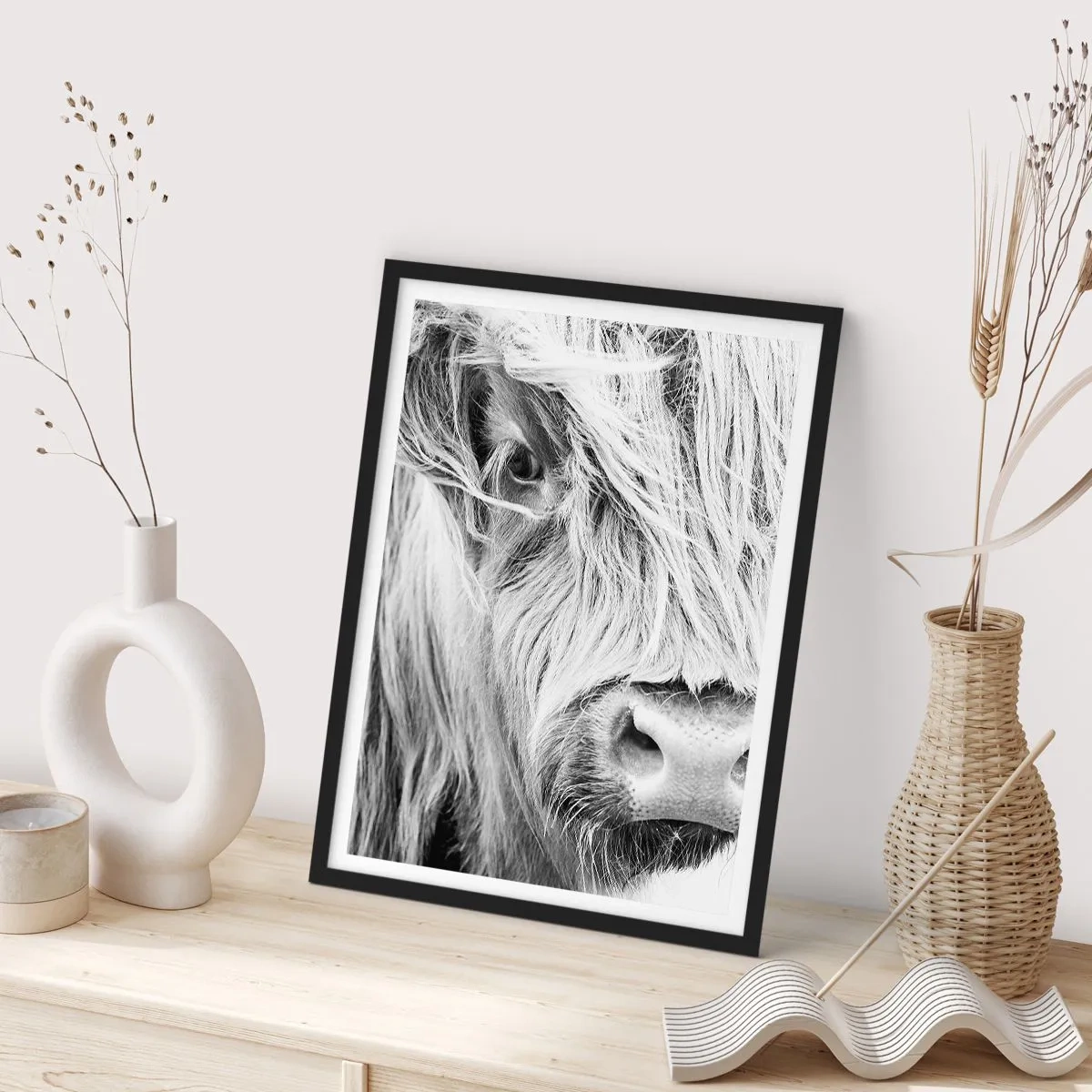 Affisch i svart ram - Skotsk vildhet - 70x100 cm