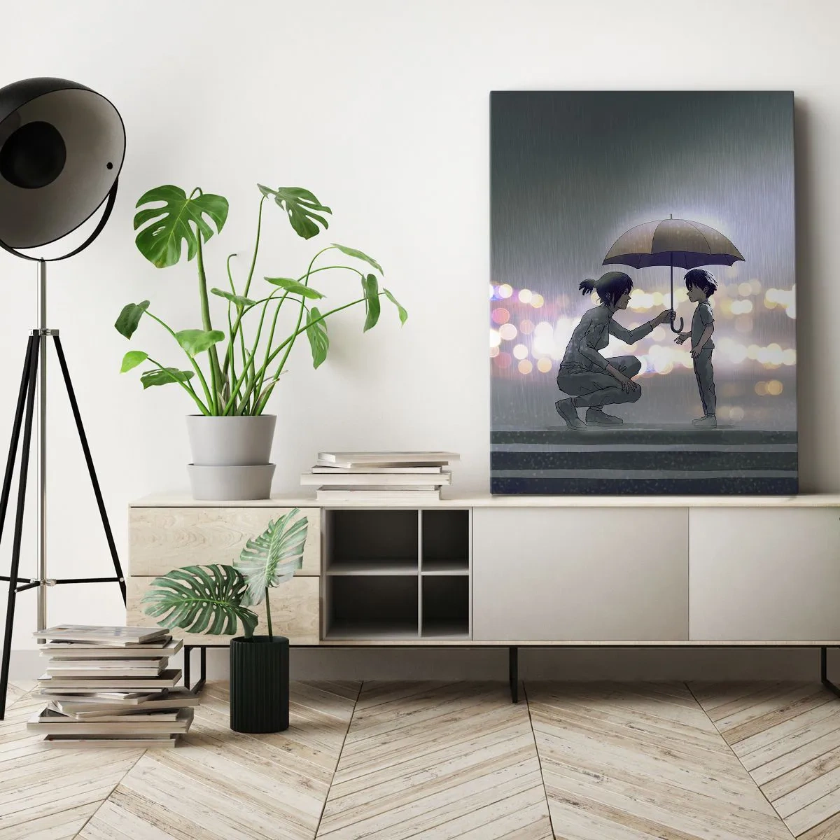 Canvastavla - Bild på duk - Och allt är väl nu - 80x120 cm