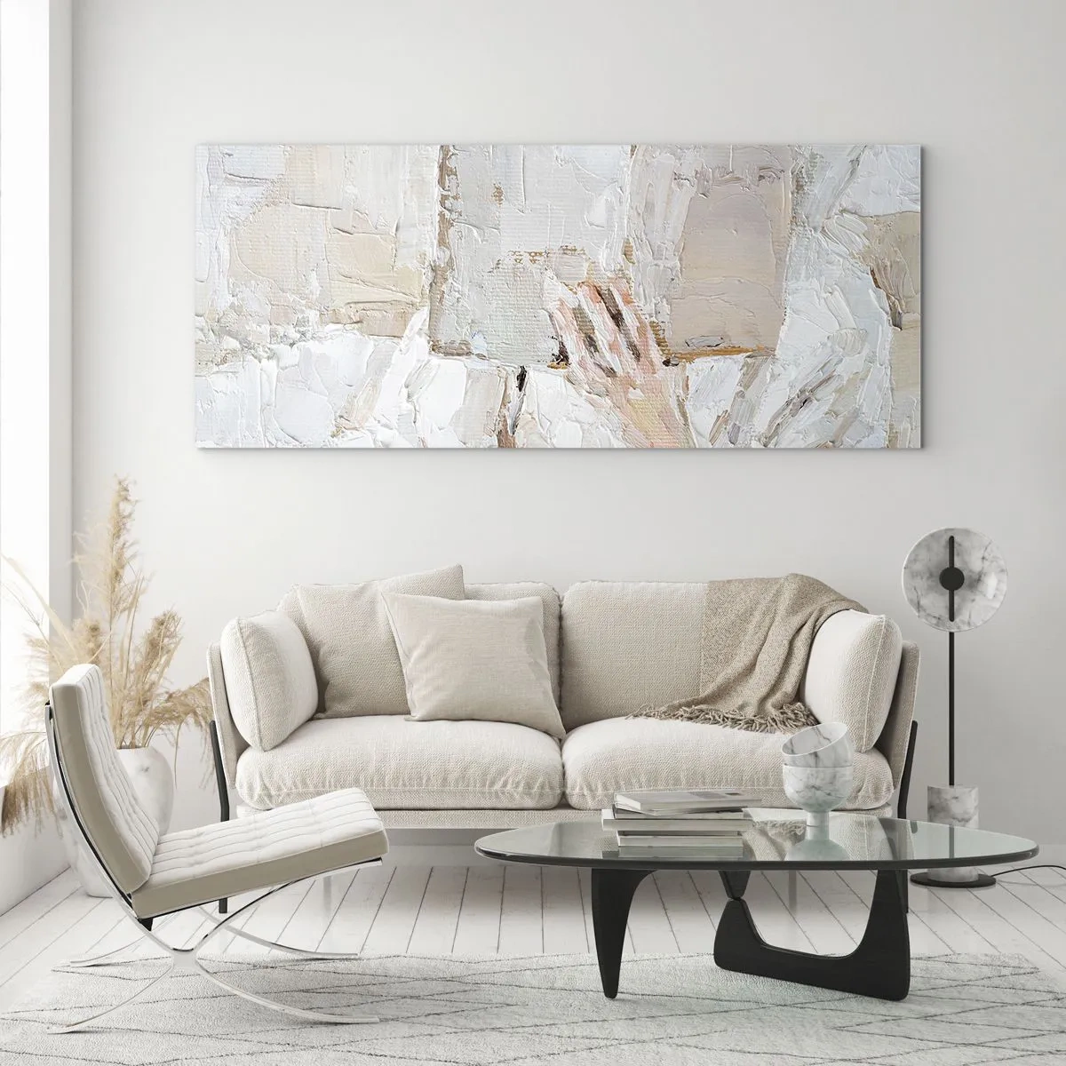 Glastavla - Bild på glas - I en annan värld - 100x40 cm