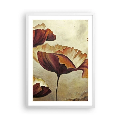 Affisch i vit ram - Ängsblommor - 50x70 cm