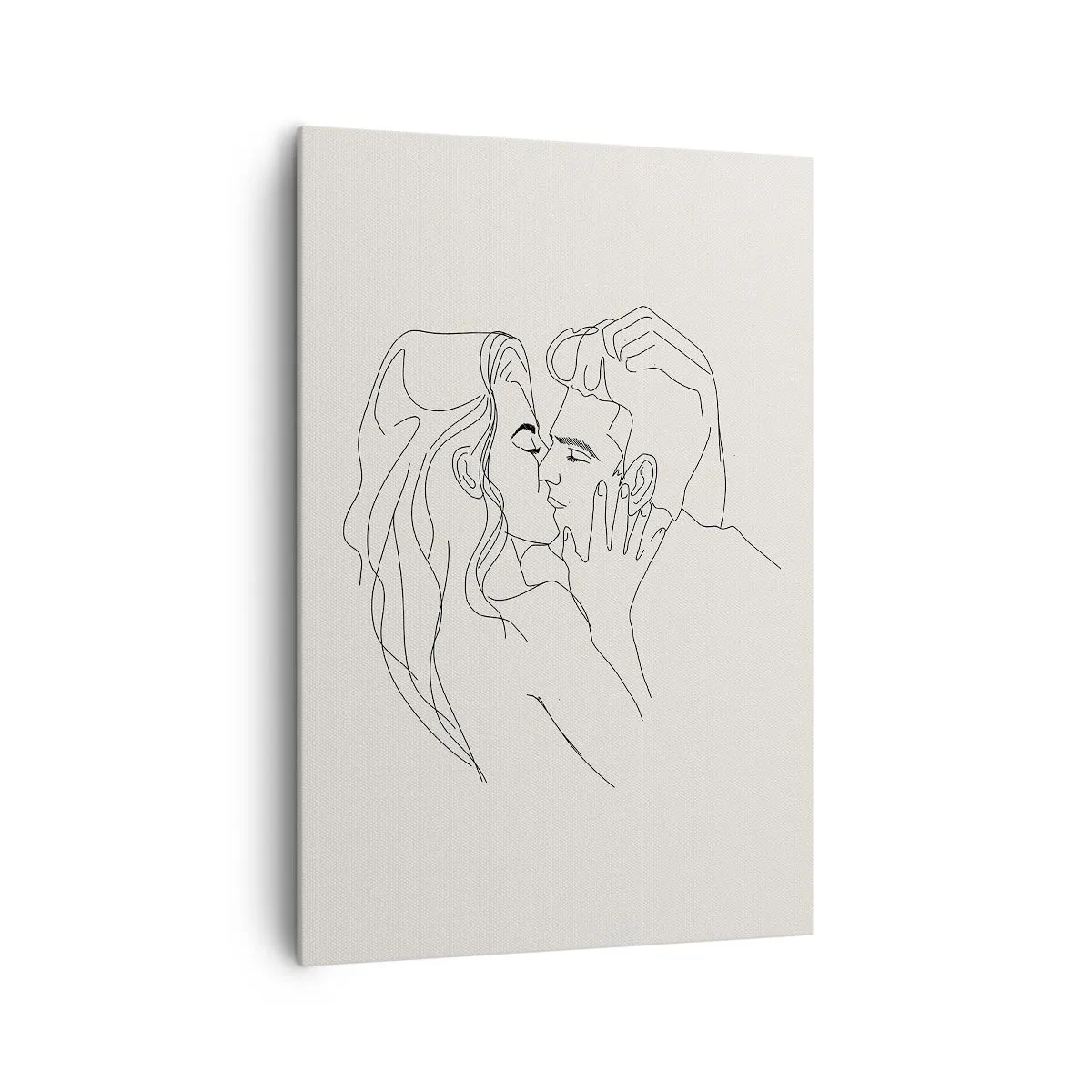 Canvastavla - Bild på duk - I kärlekens famn - 70x100 cm