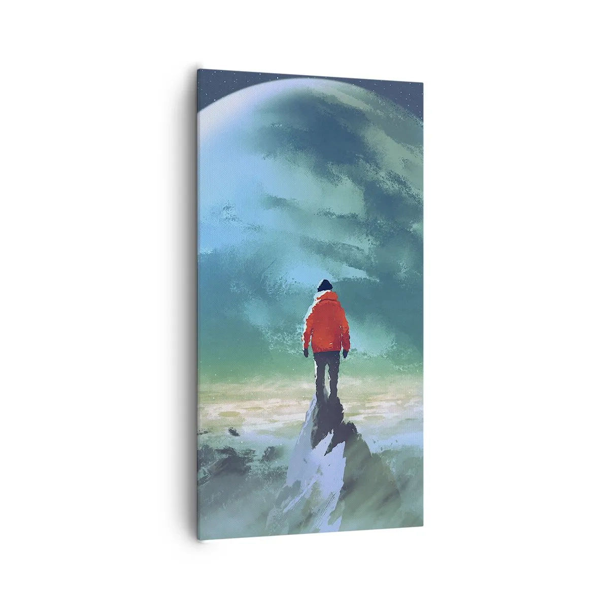 Canvastavla - Bild på duk - Upptäckare av en ny jord - 65x120 cm