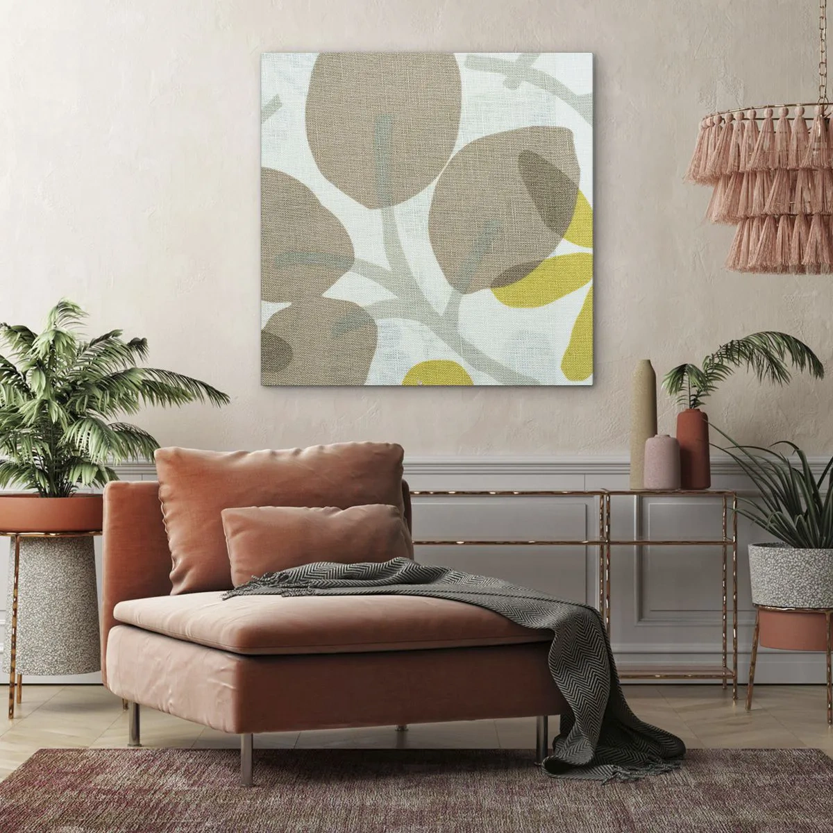 Canvastavla - Bild på duk - Komposition i solskenet - 30x30 cm