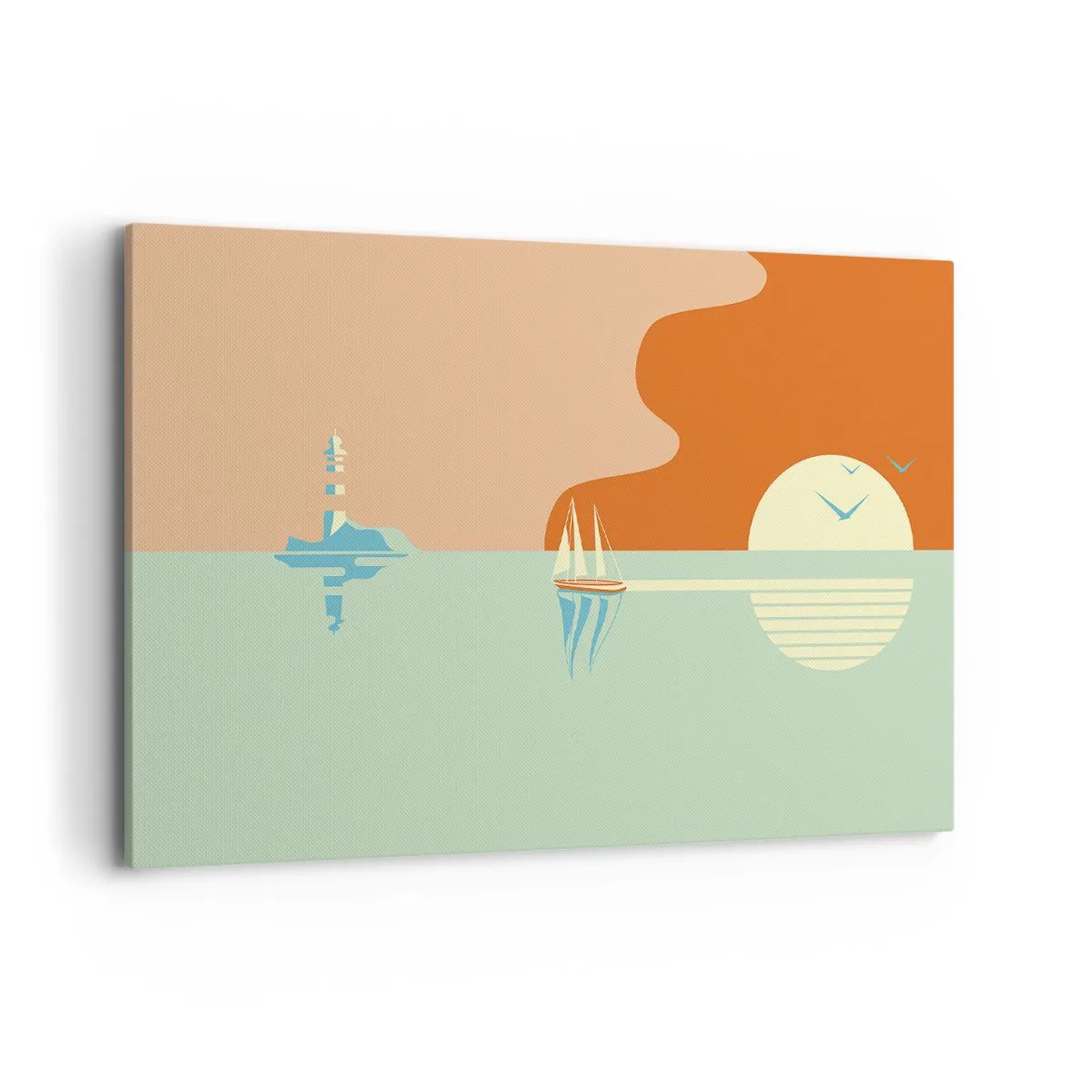 Canvastavla - Bild på duk - Perfekt havslandskap - 100x70 cm