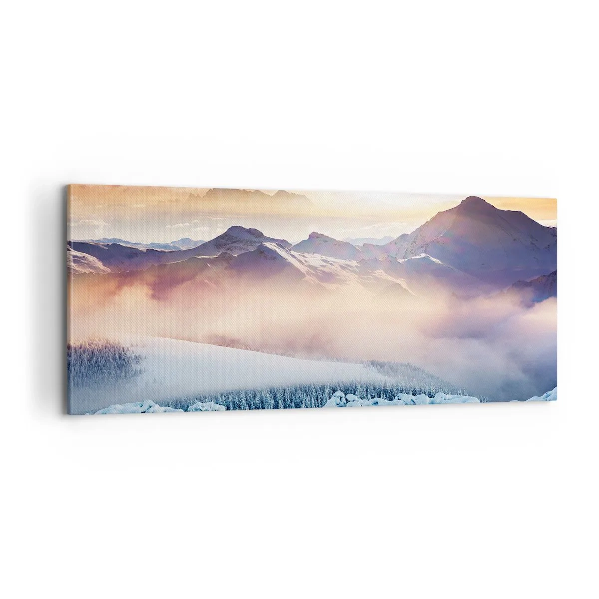 Canvastavla - Bild på duk - Naturens styrka och renhet - 100x40 cm