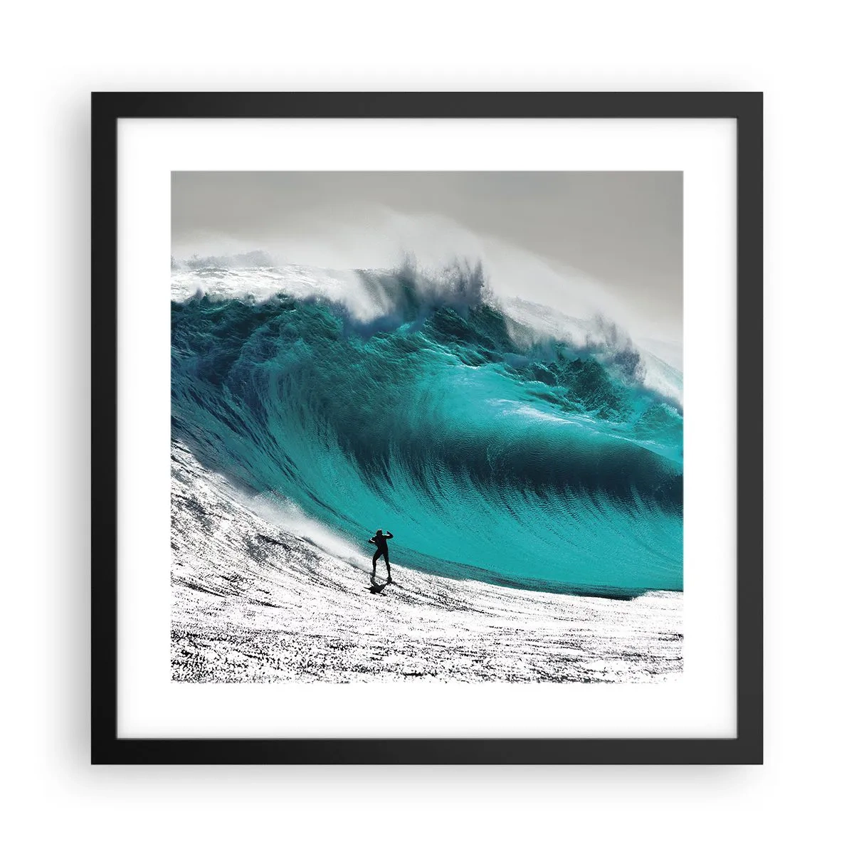 Affisch i svart ram - Utmaningen accepterad - 40x40 cm