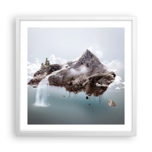 Affisch i vit ram - Med surrealistens öga - 50x50 cm