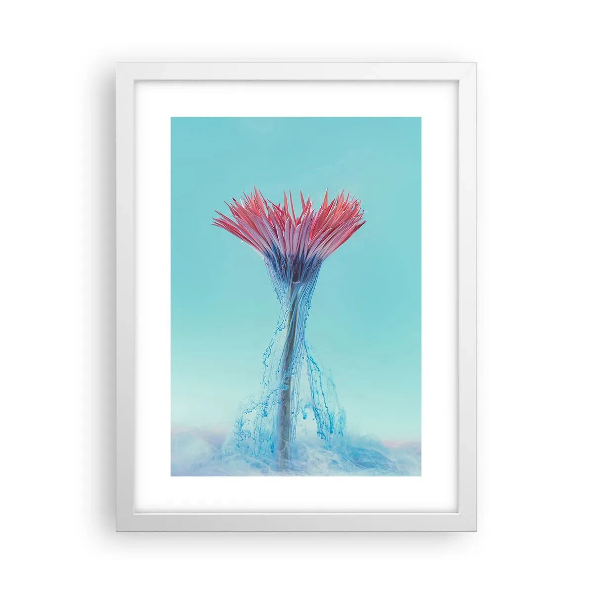 Affisch i vit ram - I upplivande famn - 30x40 cm