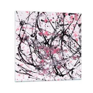 Glastavla - Bild på glas - Livets flyktiga natur - 60x60 cm