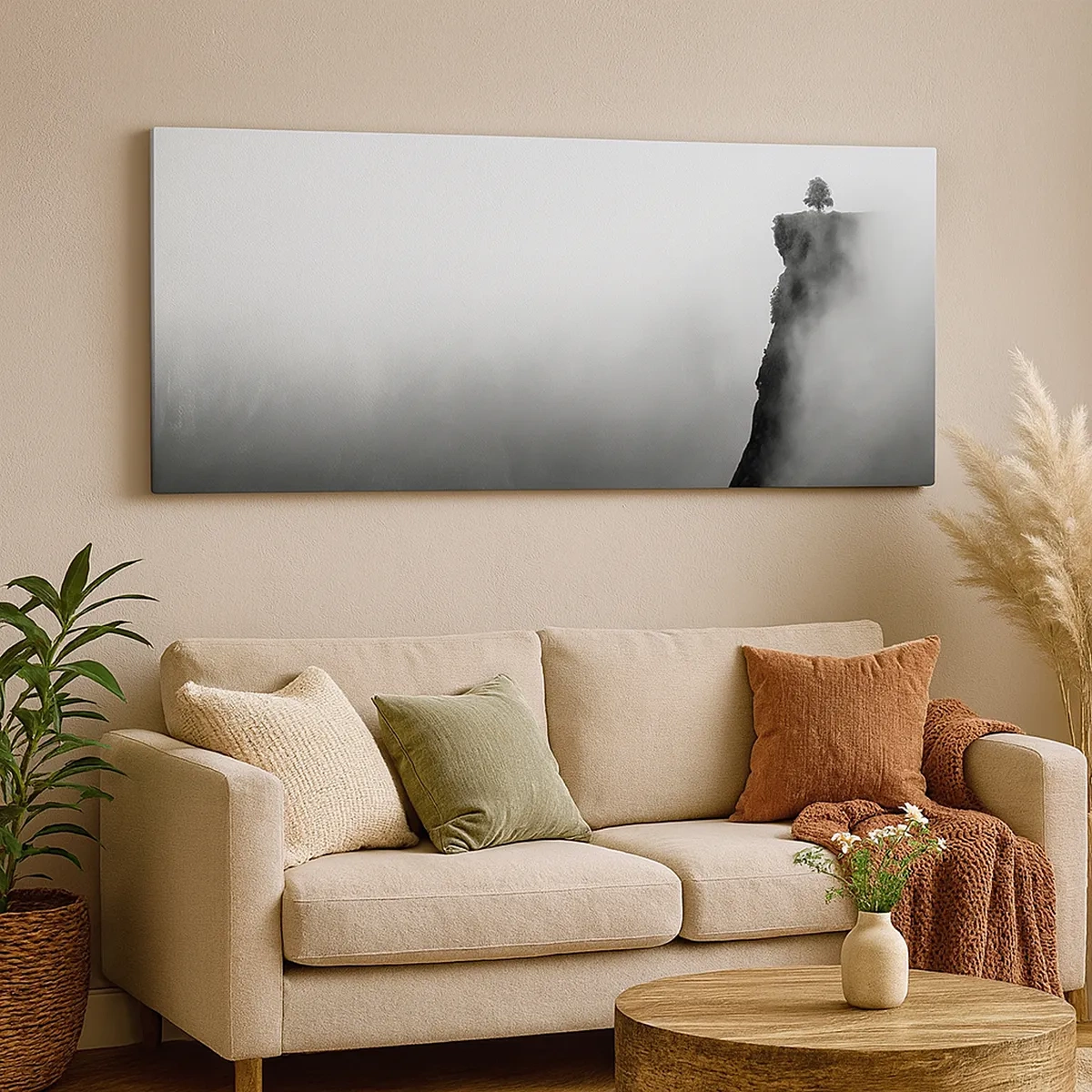 Canvastavla - Bild på duk - På världens gräns - 30x30 cm