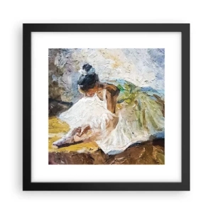 Affisch i svart ram - Från Degas tavla - 30x30 cm