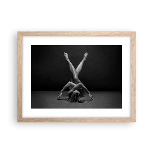 Affisch i ram av ljusek - Nakenhetens geometri - 40x30 cm