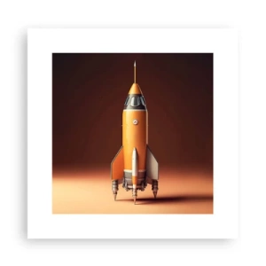 Affisch - Det börjar med en dröm - 30x30 cm