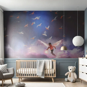 Självhäftande Fototapet Deluxe Sticker - Man måste ha fantasi och mod - Abstraktion, Fantasi, Ikaros - 250x175 cm