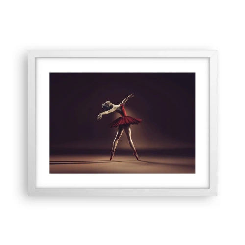 Affisch i vit ram - Prima ballerina - 40x30 cm