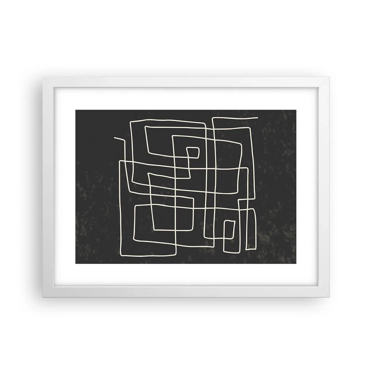 Affisch i vit ram - Inte så enkelt - 40x30 cm