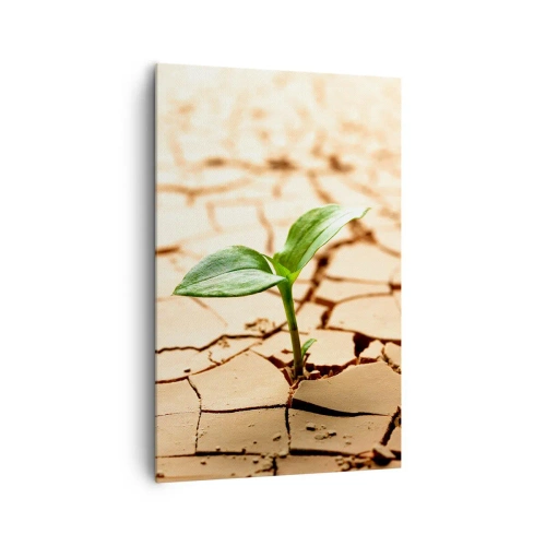Canvastavla - Bild på duk - Obesegrad livskraft - 80x120 cm