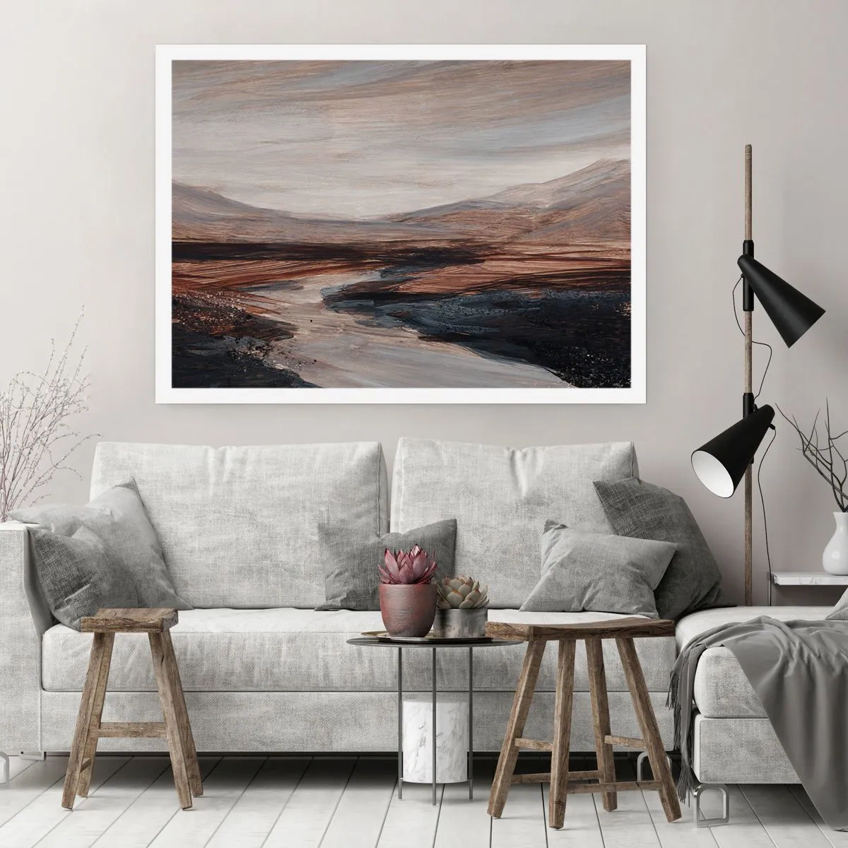 Affisch - Fridfull dal - 70x50 cm