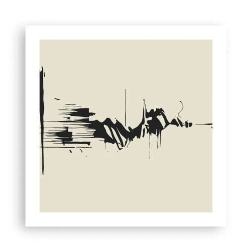 Affisch - Skyndsam abstraktion - 50x50 cm