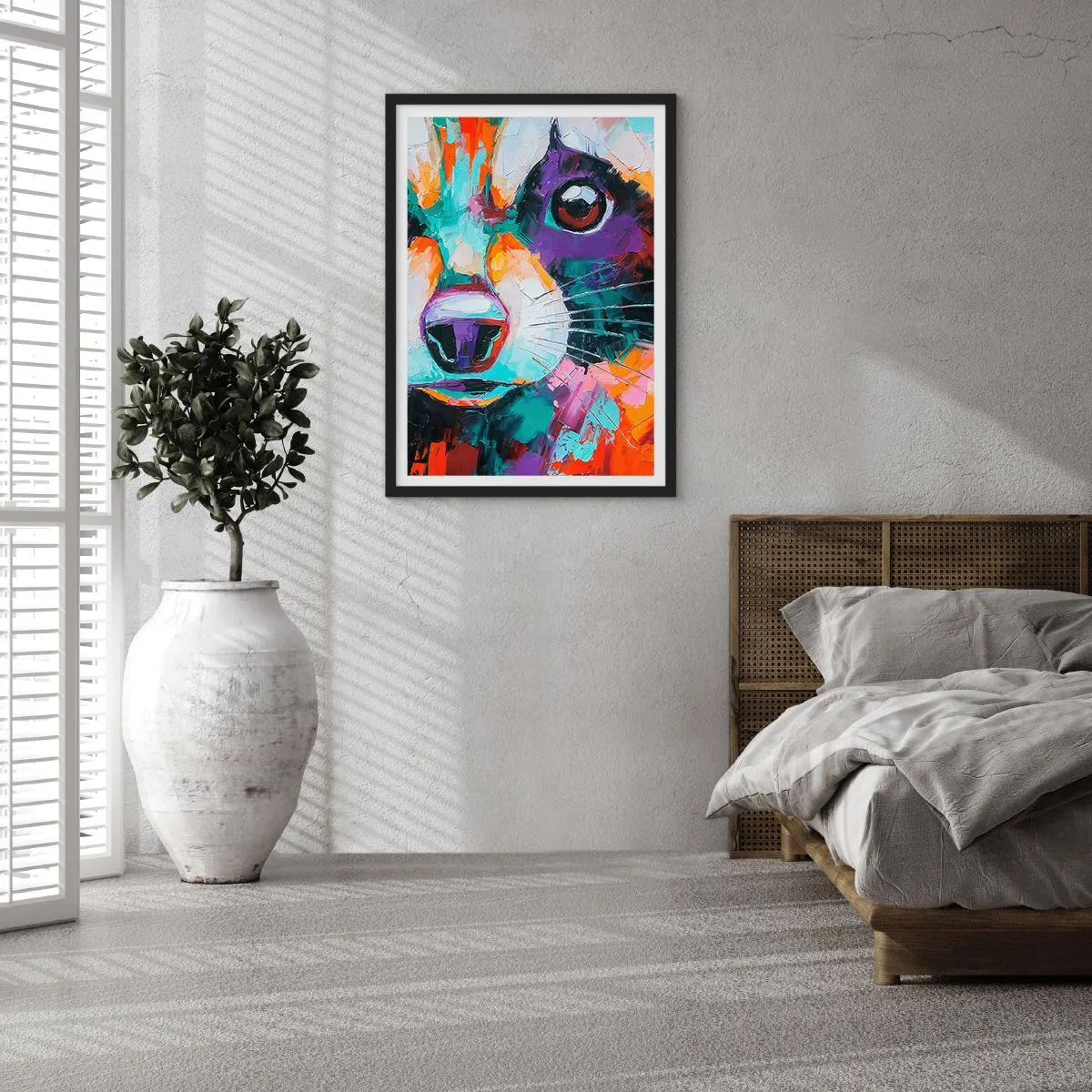 Affisch i svart ram - Enbart goda emotioner - 40x50 cm