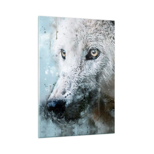 Glastavla - Bild på glas - Lär känna vargsjälen - 50x70 cm