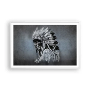 Affisch i vit ram - Tillbaka till rötterna - 91x61 cm