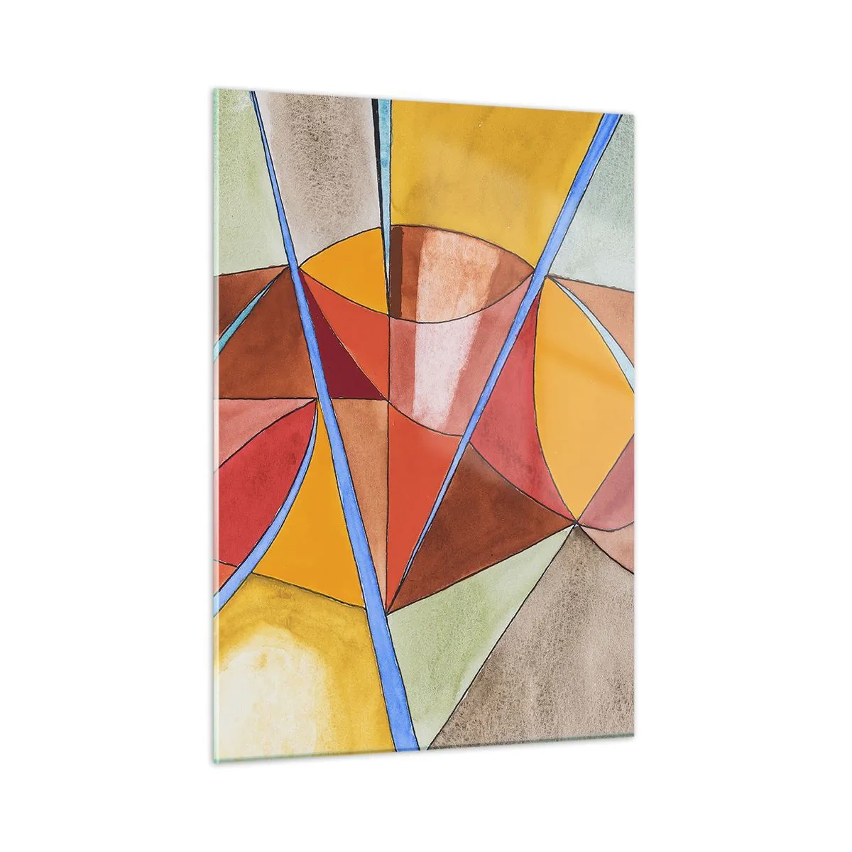 Glastavla - Bild på glas - Karusell, drömmarnas karusell - 50x70 cm