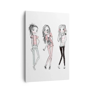 Canvastavla - Bild på duk - Det blir kul - 70x100 cm