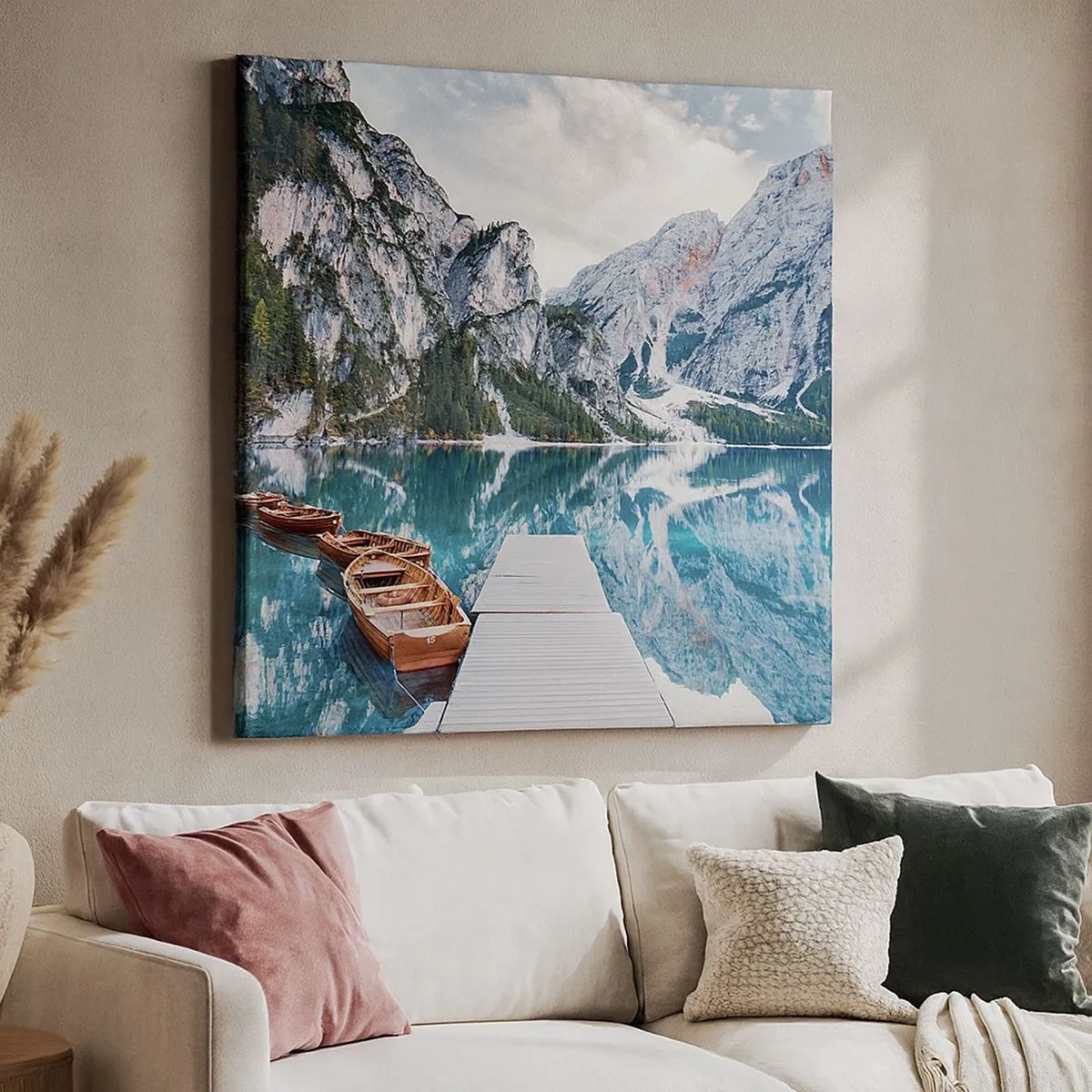 Canvastavla - Bild på duk - Vi visar dig skönhet - 30x30 cm