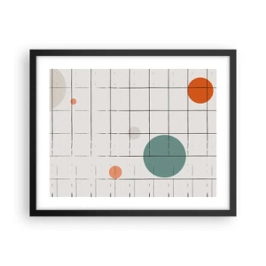 Affisch i svart ram - Fångade. Vi eller de? - 50x40 cm