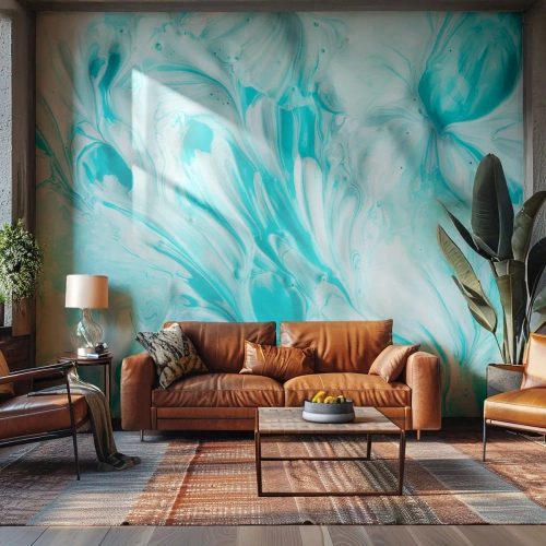 Fototapet Premium Sand - Alltid tillsammans - Abstraktion, Bit, Boho - 100x70 cm