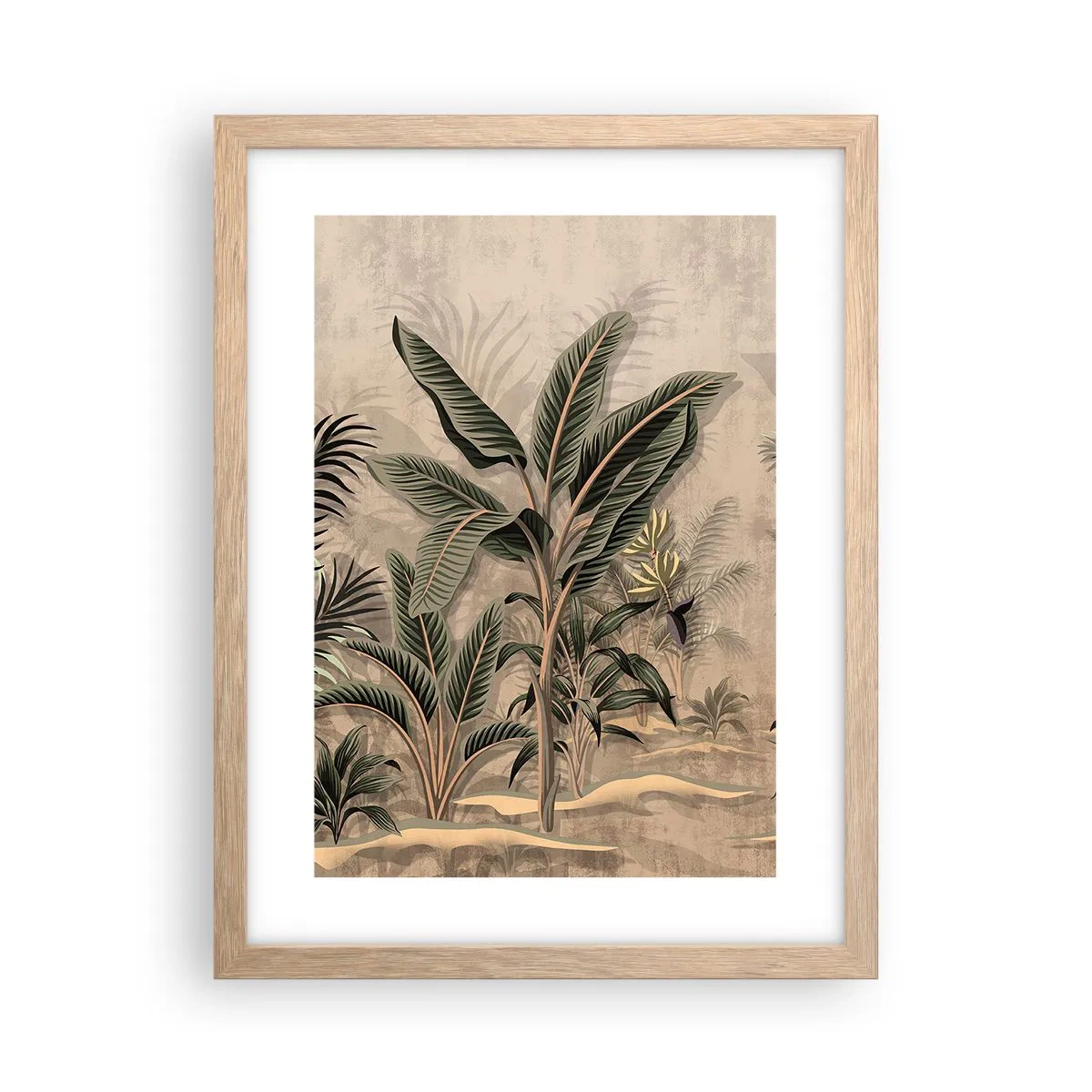 Affisch i ram av ljusek - Bild i kolonial stil - 30x40 cm
